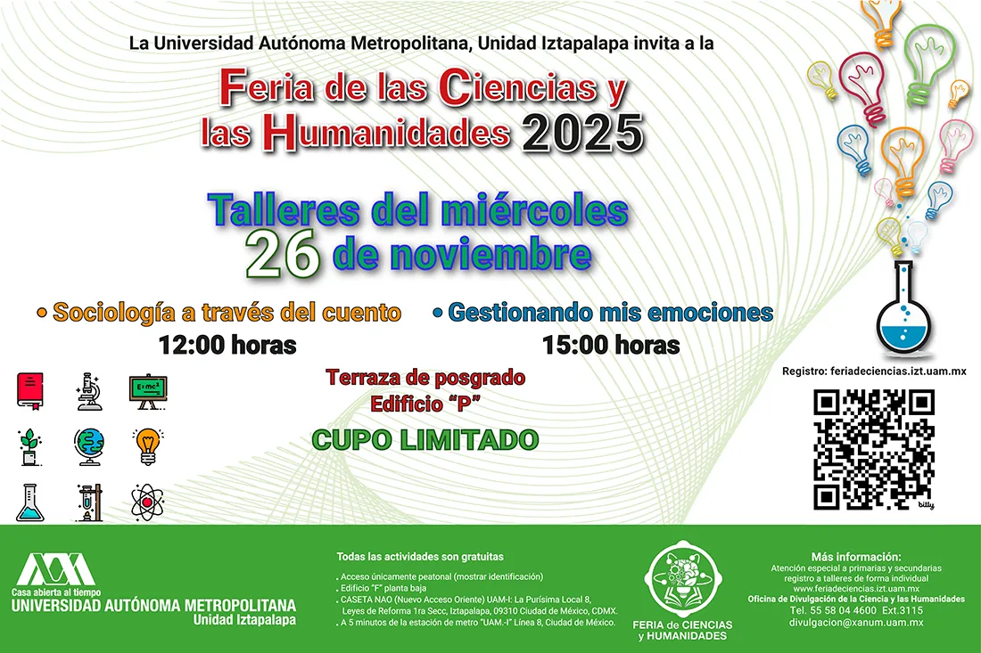 Feria de las Ciencias y las Humanidades UAM-I 2025 | Talleres