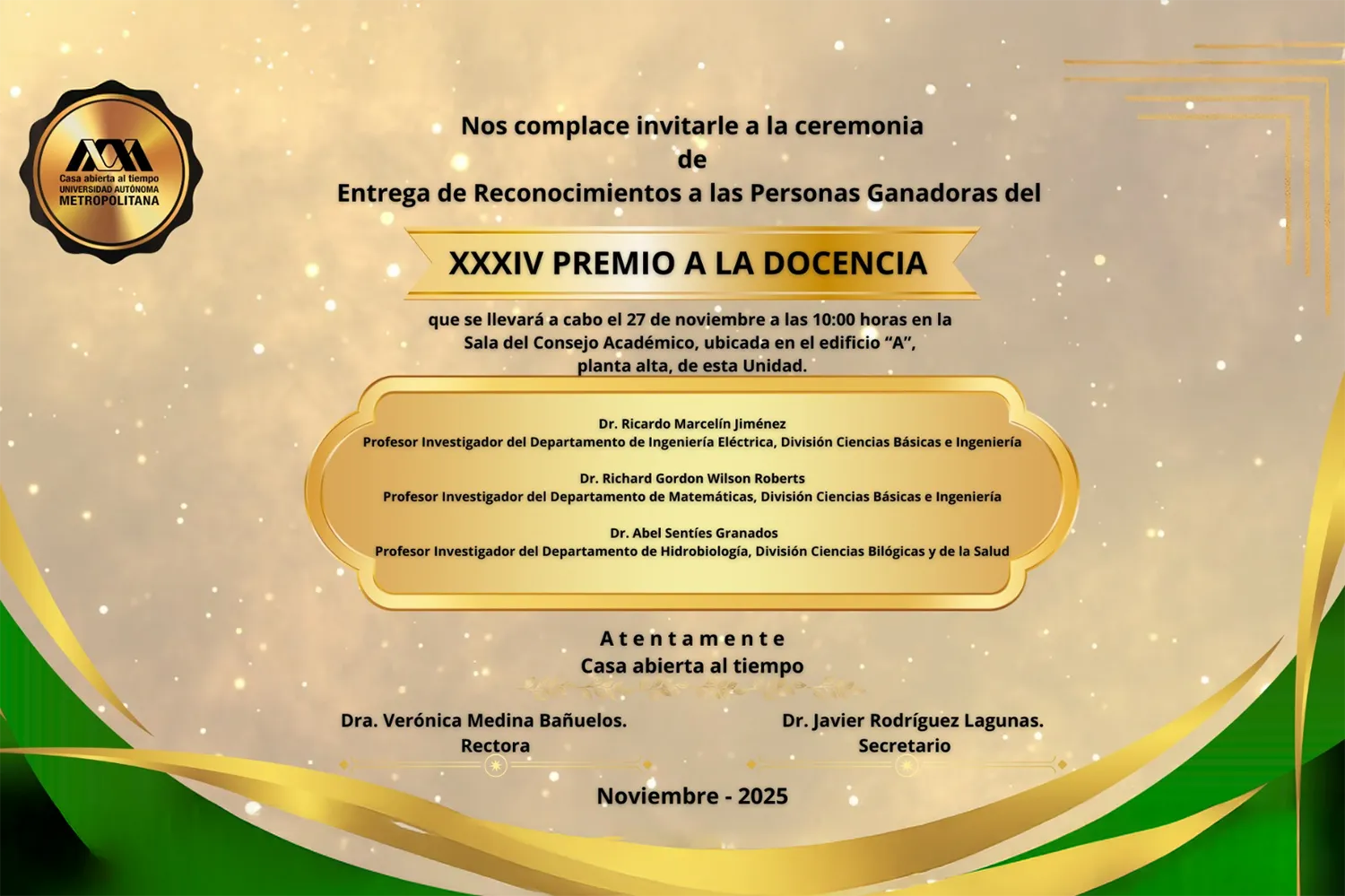XXXIV Premio a la Docencia